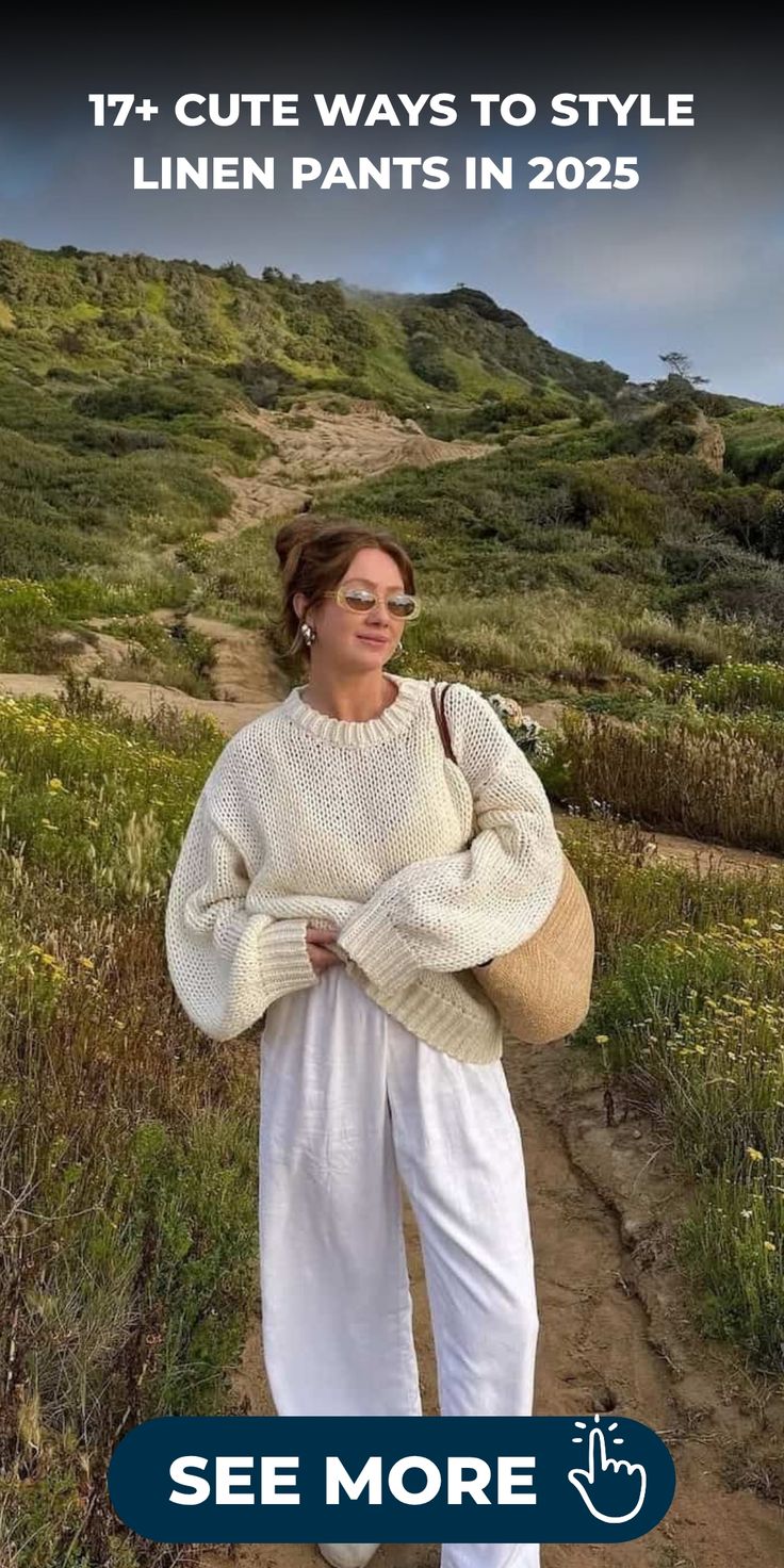17+ Cute Ways To Style Linen Pants in 2025 