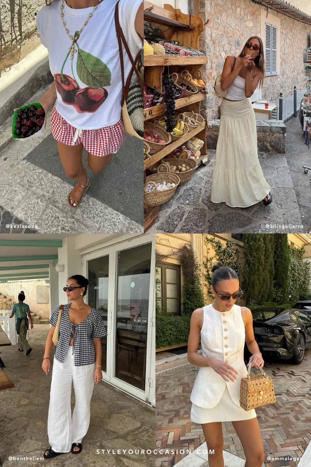 21+ European Summer Outfits That Are So Aesthetic